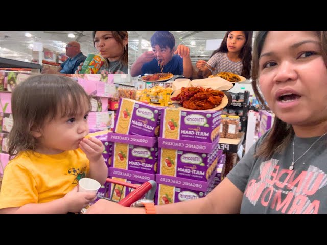 KUMAIN KAMI NG TANGHALIAN SA BUFFET | NAG-JAMBA SMOOTHIES KAMI | NAMILI NG GROCERIES SA COSTCO