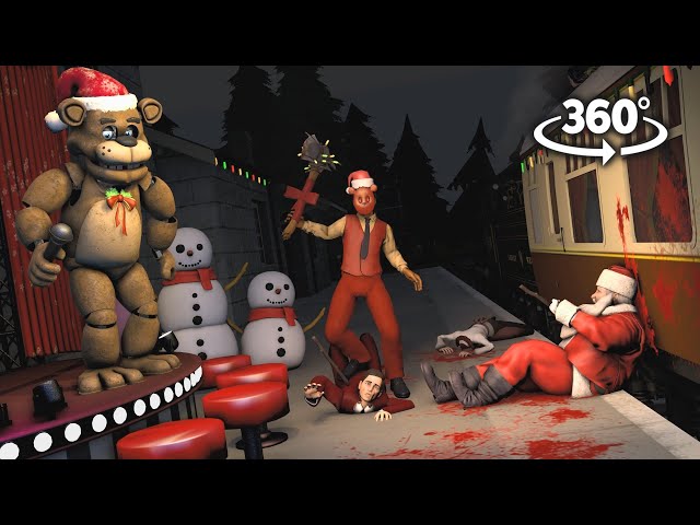 360°| Nightmare at Christmas Station - Five Nights at Freddy's