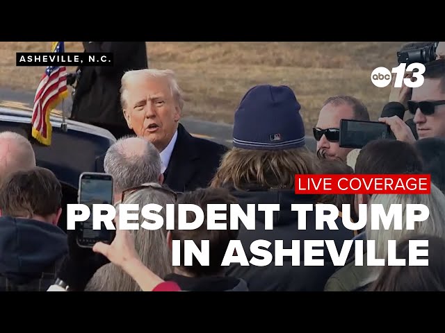 President Trump in Asheville