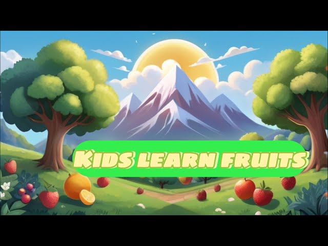 The APPLE & BANANA Show! Educational fruit talk for kids