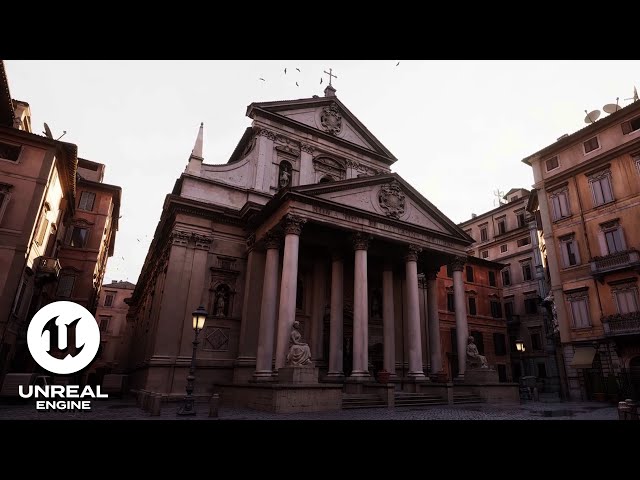 Unreal Engine 5.4 Rome Italian Town Tech Demo | 4K HDR | 60FPS | ULTRA | PC | GAMEPLAY