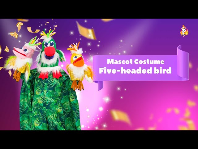 Five-headed bird Mascot Costume