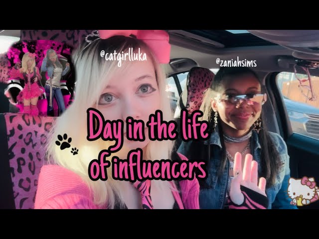 Day in the life of influencers💖📲 (filming day, thrifting, target challenge, ft. @zaniahsims )