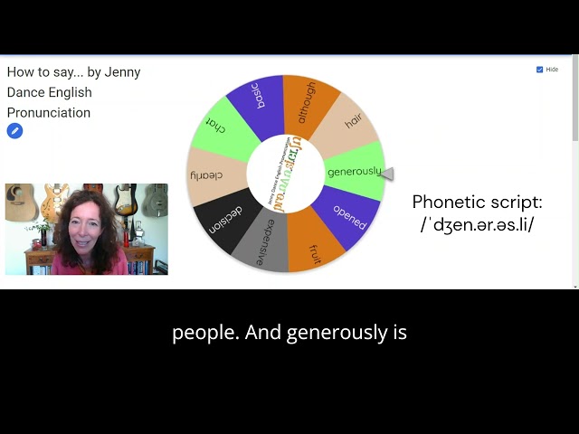 Wheel of Words game. Learn and practice your #englishpronunciation