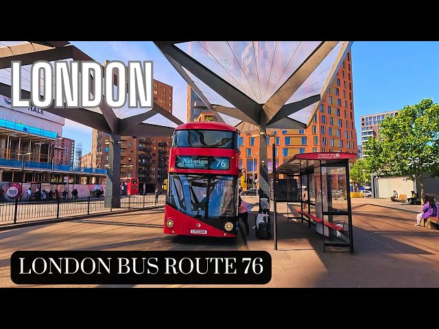 Exploring London’s Heart: Sunny Bus Ride on Route 76 🌞🚍