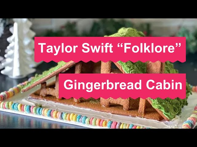 A Taylor Swift Gingerbread House Inspired by the "Folklore" Cabin