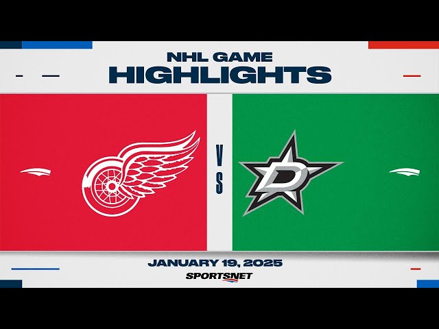 NHL Highlights | Red Wings vs. Stars - January 19, 2025