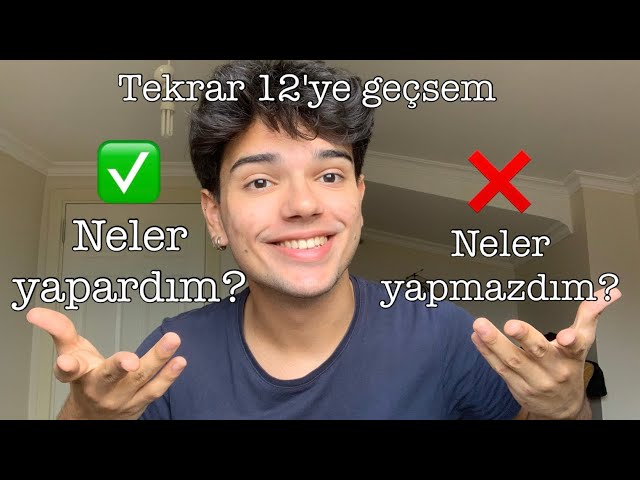 12. Sınıfa Yeni Geçenlere Tavsiyeler | YKS Sohbetleri