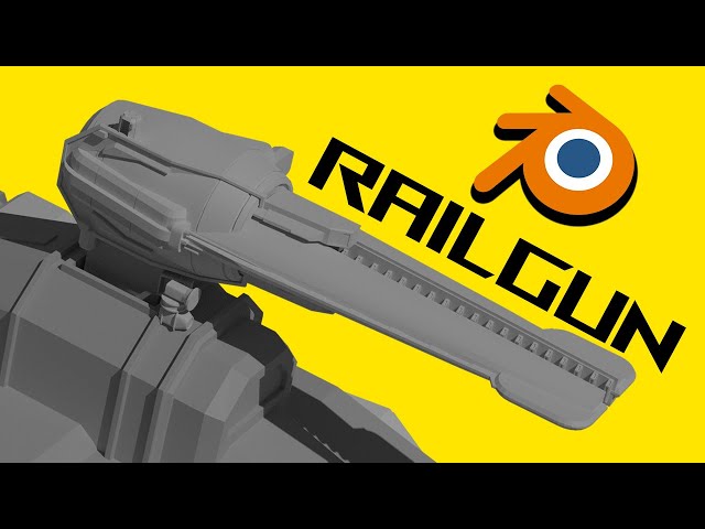 3D Modeling a Railgun in Blender