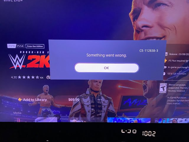 7 Ways To Fix PS5 Error Code CE-112838-3 | Something went wrong