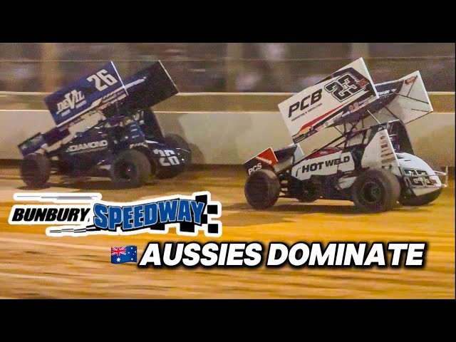 AUSSIES DOMINATE - USA v WA Speedweek Bunbury Speedway