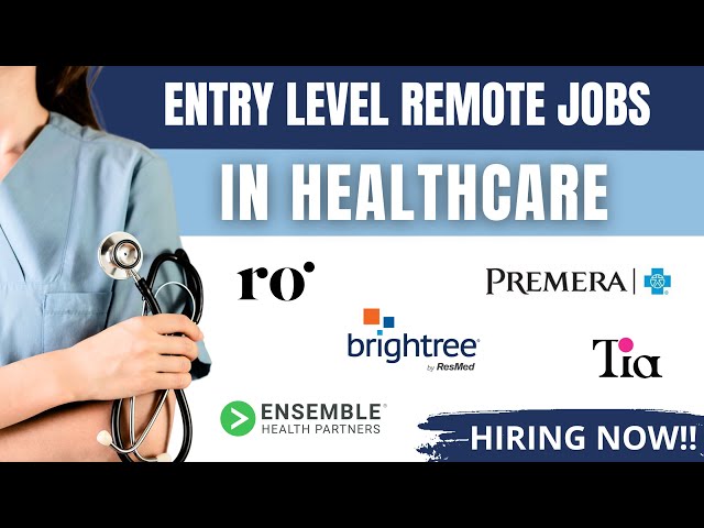 REMOTE HEALTHCARE JOBS   ENTRY LEVEL