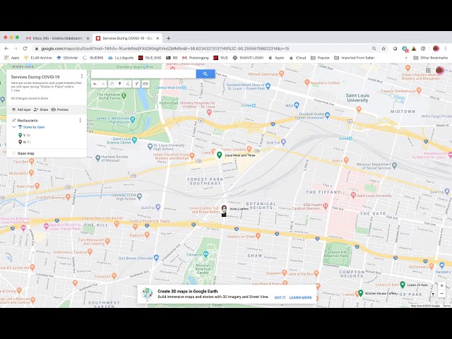 Google My Maps: Mapping Multiple Locations