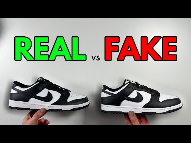 REAL VS FAKE! NIKE DUNK PANDA UPDATED SNEAKER COMPARISON!