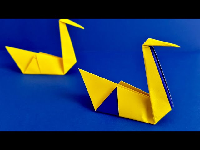 DIY origami swan | How to make 3d origami swan