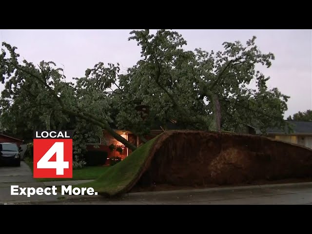 Fast-moving storms leave massive damage across SE Michigan