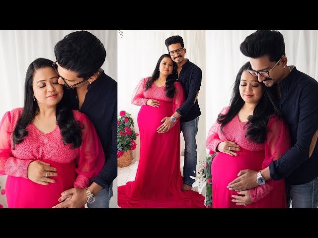 Bharti Singh Flaunting her Baby Bump in her Maternity Photoshoot with hubby Harsh Limbachiya