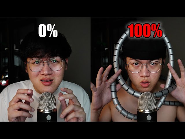 ASMR 0% VS 100% Mouth Sounds