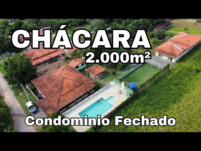 CHÁCARA 2.OOOm²  - R$790mil,  FINANCIA!!! (Porteira Fechada)