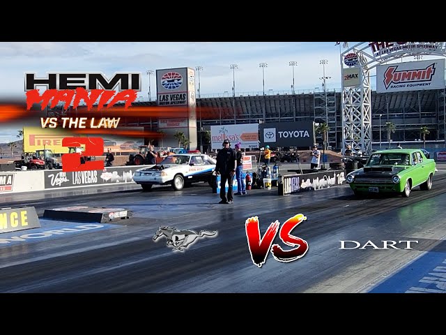 HEMIMANIA VS The Law 2: Foxbody Mustang VS Dodge Dart #dragrace #8thmile #matslv2024