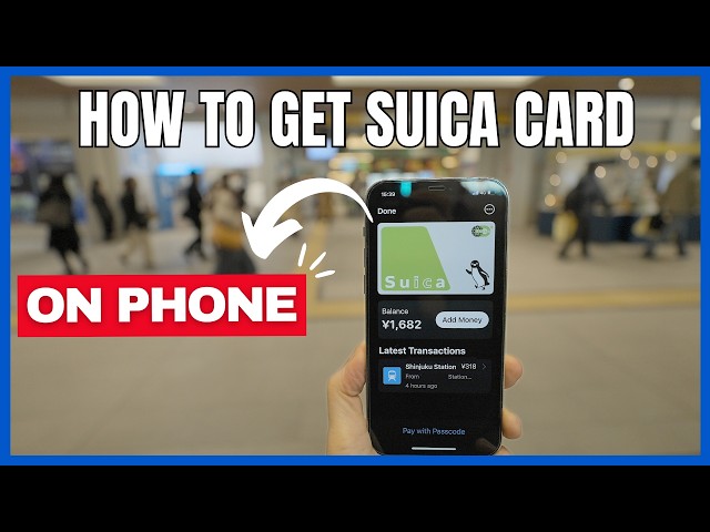 How To Get + Use JAPAN SUICA CARD on iPhone With/Without CARD NUMBER