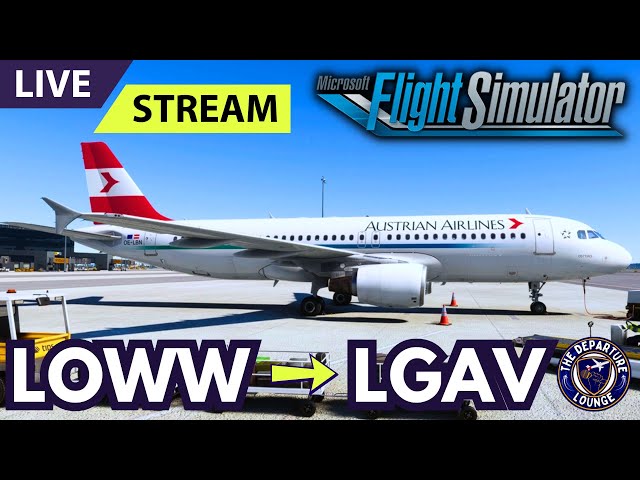 MSFS2020 LIVE  |  Austrian A320 Vienna ➜ Athens!