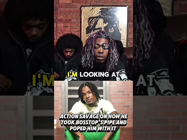 Action Savage on how he took BossTop’s pipe and poped him with it #action #savage #chicago #drill