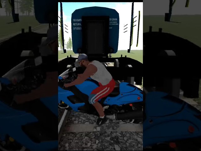 Train vs super bike driving 3d all new chat code update 😱#shorts #shortsfeed #indianbikesdriving3d