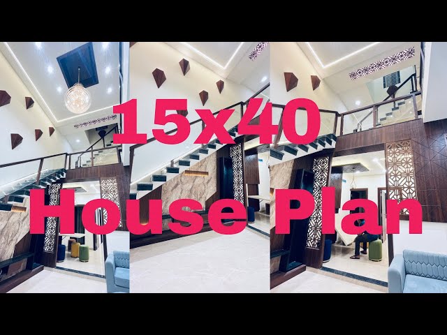 15x40 house for sale | 15*40 luxury duplex | 15x40 double height house