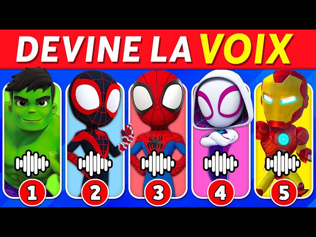 🔊 Devine les personnages de SPIDEY à partir de leur VOIX...! 🕷️🦸‍♂️ | Quiz Spidey