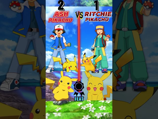 Ash Pikachu⚡ Vs Ritchie Pikachu🌪️💛|| PokeUltra D #pokemon #pikachu #pokemonbattle