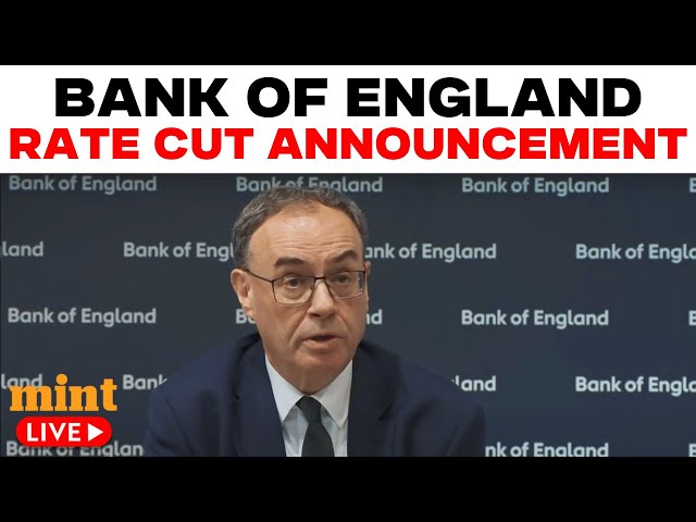 LIVE: Bank Of England Monetary Policy Announcement | Big Rate Cut Decision