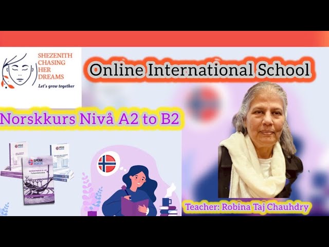 Norskkurs A1 to B2  with Robina Taj Chaudhry| Episode 3