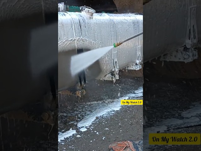 Truck Fuel Tank Deep Clean: Before & After (Satisfying!) #asmrcleaning #satisfyingpressurewashing