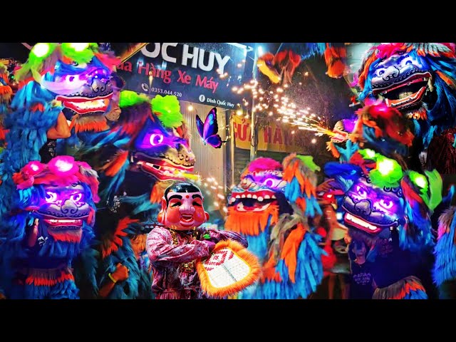 Múa Lân Tết Phun Lửa Hay Nhất 2025 / ÔNg Địa Múa Lân Sư Tử LSR Nguyên Anh Đường / Lion Dance