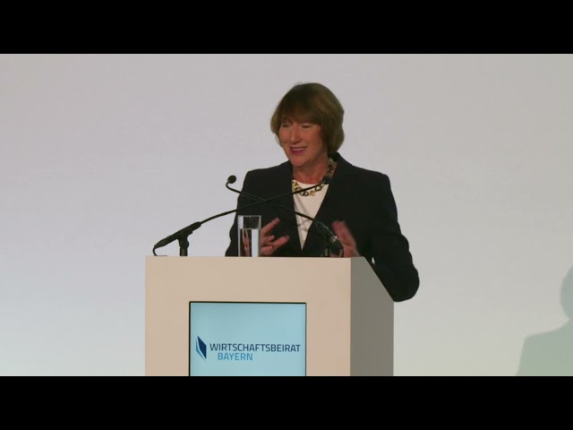 Hildegard Müller auf der Generalversammlung des Wirtschaftsbeirates Bayern