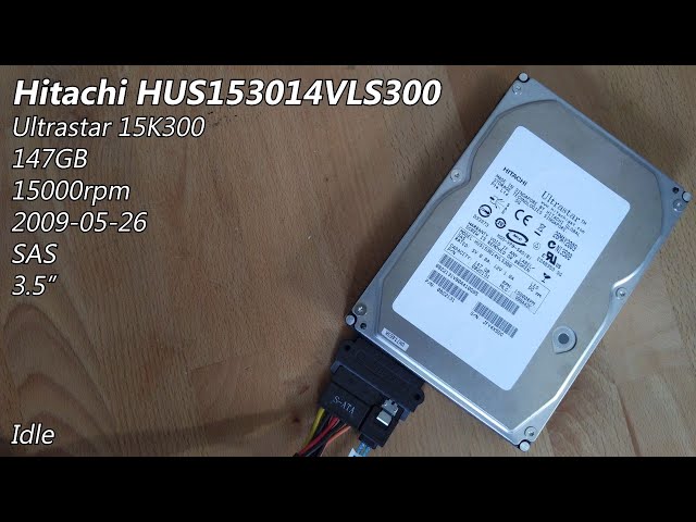 Hitachi Ultrastar 15K300 HUS153014VLS300 147GB (2009) - Hard Drive Sounds