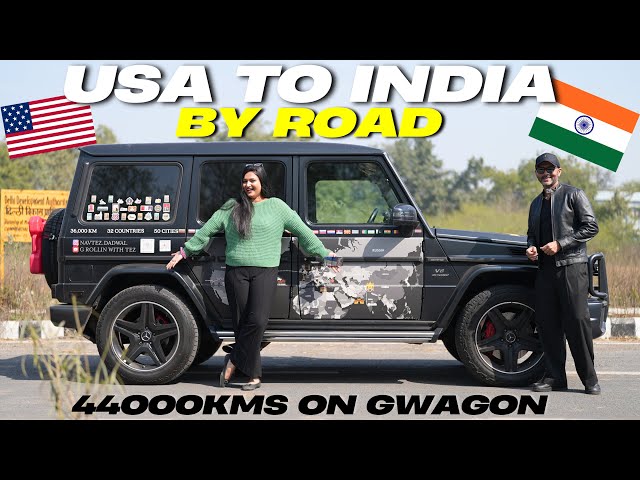 G WAGON ले आए 44000KM - USA TO INDIA BY ROAD 😮