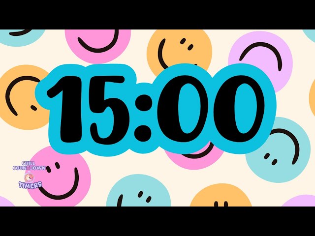 15 Minute Classroom Timer with Lofi Music  Relaxing Music for Focus & Study