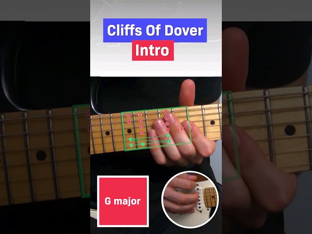 How to play the intro on 'Cliffs Of Dover' by Eric Johnson