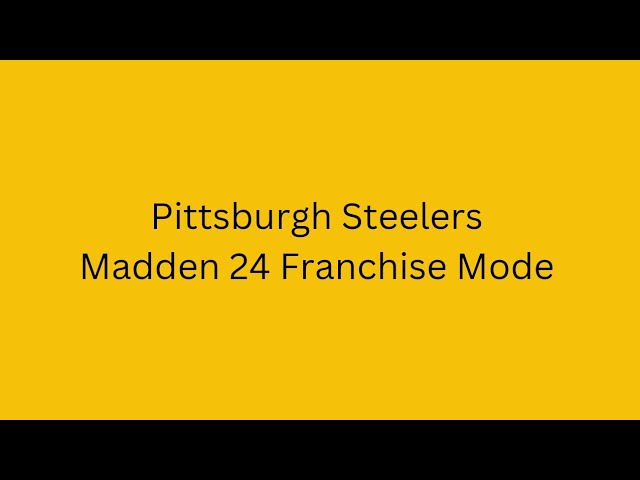 Pittsburgh Steelers Rebuild(Ep8) Cooper Kupp Who ?| Madden 24 Franchise Mode Rebuild