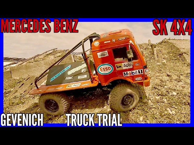 MERCEDES BENZ SK 4X4 RC TRAIL TRUCK ON THE GERMAN RACING CHAMPIONSHIP IN GEVENICH