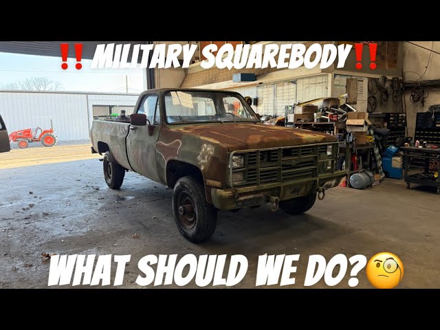 Square body military Cucv ￼diesel m1008 truck customizing restoration crazy mods what will we do ￼