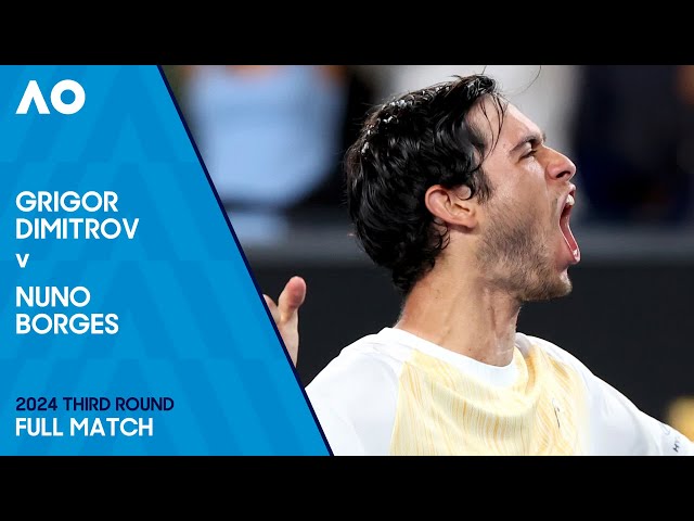 Grigor Dimitrov v Nuno Borges Full Match | Australian Open 2024 Third Round