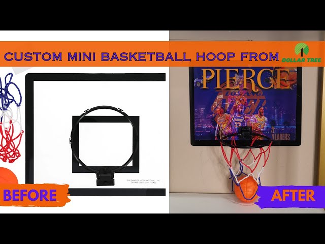 Custom Mini Basketball Hoop | Done in Canvas | Tam's Sweet Life