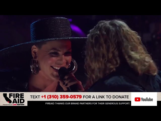 Pink - Full Performance live at Fire Aid Benefit concert 2025, Los Angeles