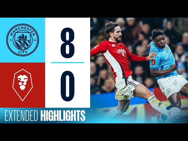 HIGHLIGHTS | Man City 8-0 Salford | McAtee hat-trick, Doku, Grealish, Mubama & O'Reilly Goals!