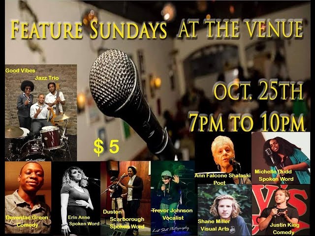 Feature Sundays at The Venue October 2015