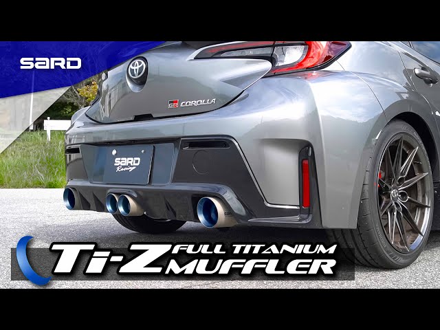 GR Corolla titanium exhaust sound!! New SARD parts Ti-Z FULL TITANIUM MUFFLER for GR Corolla