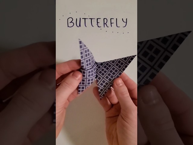 Easiest Origami Butterfly #origami #butterfly #tutorial #diy #paper #papercraft #folding #purple